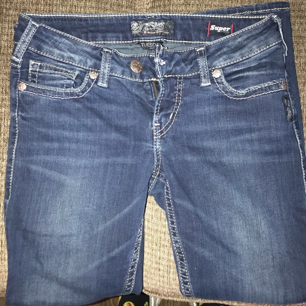 SILVER WOMENS CAPRIS JEANS